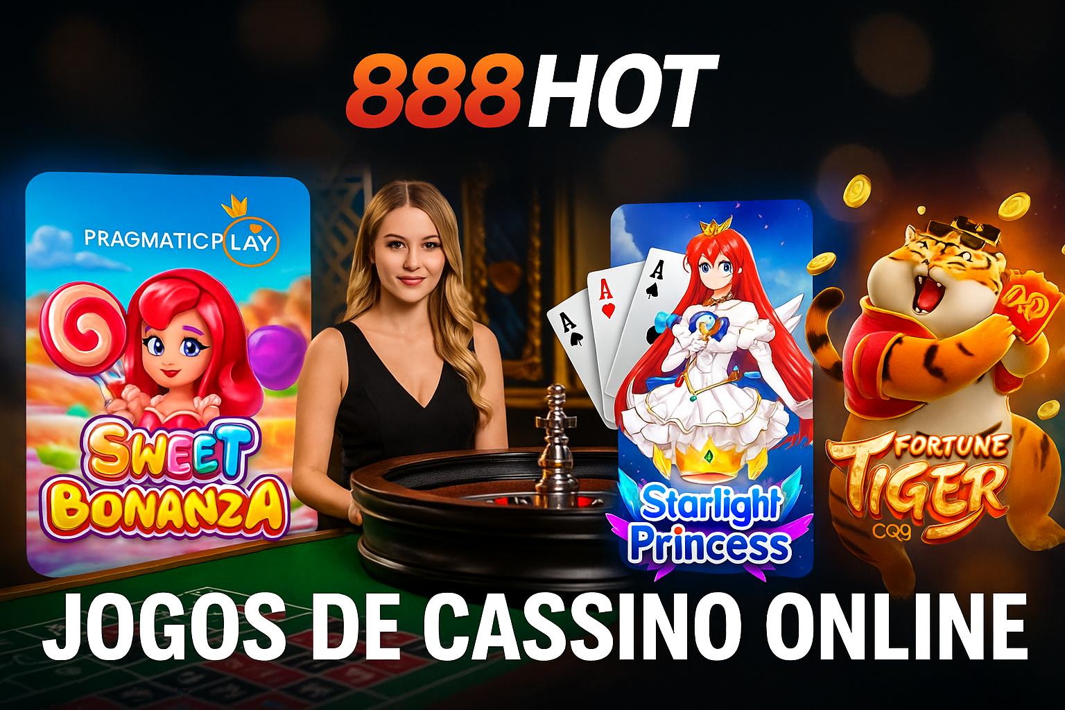 Jogos de cassino online inovadores e emocionantes na 888HOT
